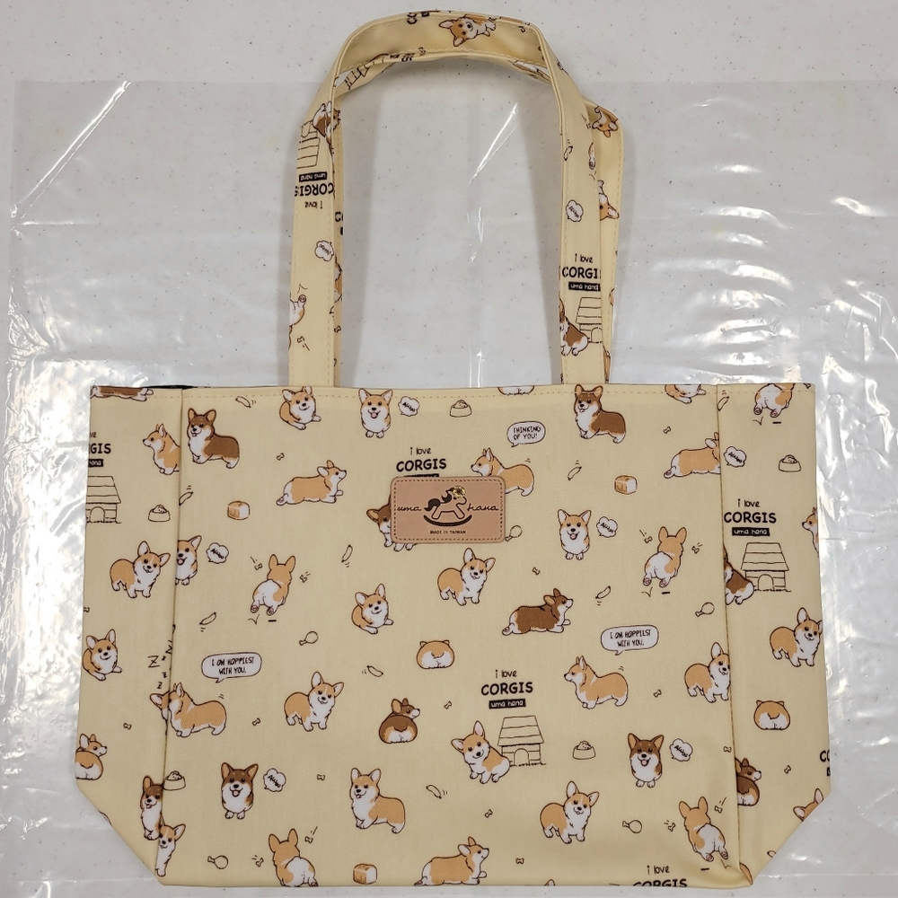 Waterproof Corgi Medium Tote Shoulder Handbag - Picture 8 of 13